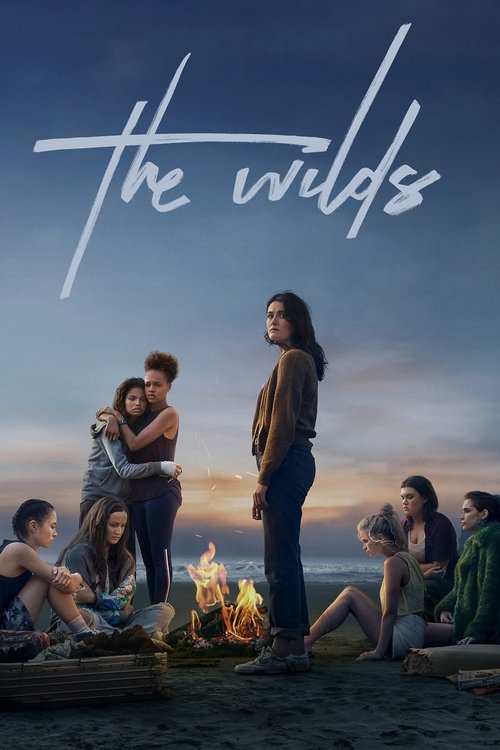 This TV show poster captures a serene evening at a campfire, with people gathered around the flames in a warm, cozy atmosphere. The soft, muted colors evoke a sense of nostalgia and connection, while the handwritten title adds a personal touch. The mood is one of intimacy and shared experience, r...