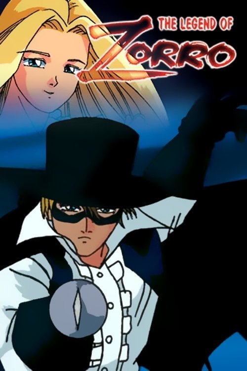 This TV show poster features a dramatic scene with a man in a black top hat and sunglasses, holding a revolver, set against a dark background. Above him, a blonde woman with a serious expression looks on. The poster uses bold colors like black, white, and red to create a striking visual. The mood...