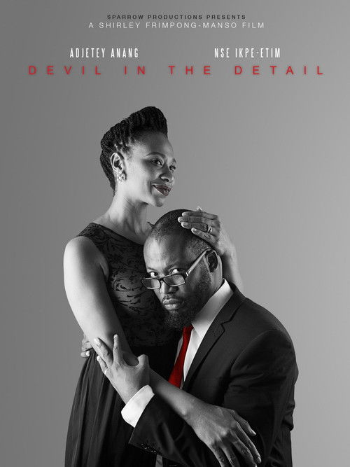 The poster features a black-and-white image of two men embracing, with one man in a suit and the other in a dark dress. The muted tones and somber expressions convey a serious and dramatic mood. The title "Devil in the Detail" is prominently displayed at the top, suggesting themes of intricate de...