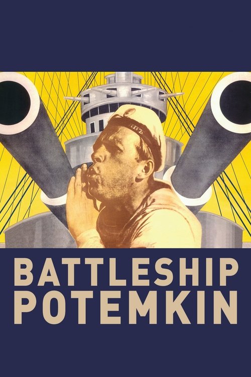 The poster features a gritty, war-torn scene with a soldier in a helmet, surrounded by mechanical elements and bold yellow and blue tones. The mood is intense and dramatic, capturing the essence of a historical naval conflict.