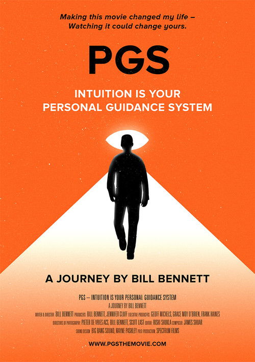 The poster features a silhouette walking through a bright orange cone against a white background, symbolizing personal growth and clarity. The bold typography and warm color scheme convey a sense of empowerment and positive change, reflecting the movie's message about self-discovery and personal ...