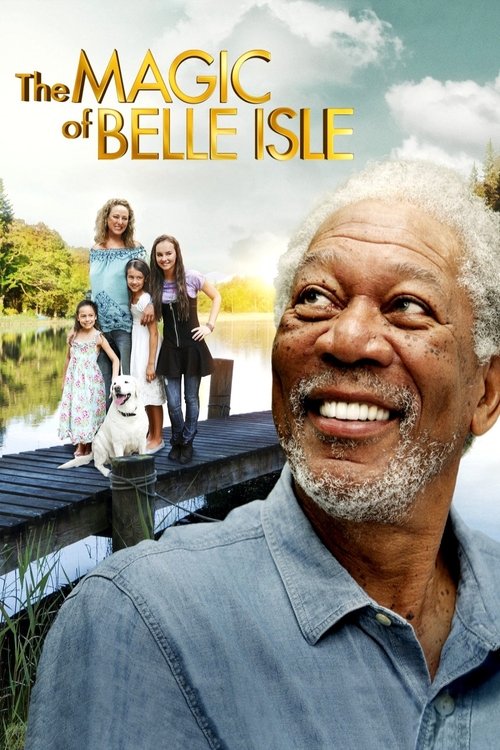 This movie poster features a joyful black man smiling at the camera, with a group of children playing on a wooden dock in the background. The scene is bathed in warm sunlight, evoking a sense of adventure and family.
