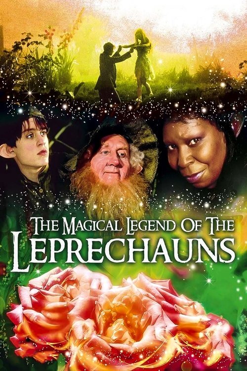 This poster features three Leprechauns with expressive faces, set against a mystical forest backdrop. The warm, golden hues and sparkling effects create a magical atmosphere, while the vibrant colors and detailed textures evoke wonder and adventure.