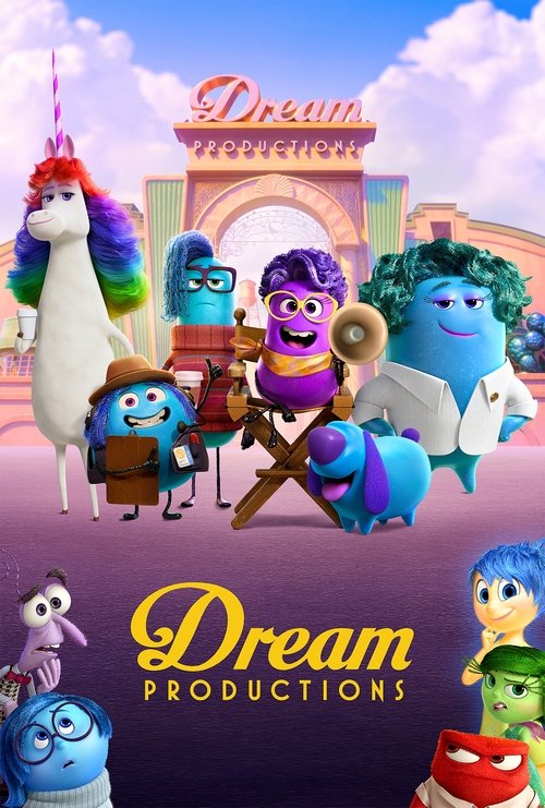 This vibrant TV poster showcases a lively scene from "Dream Productions," featuring colorful, animated characters in a dreamlike setting. The whimsical characters, with their rainbow tails and expressive faces, evoke a sense of fun and creativity. The warm, pastel colors and playful atmosphere cr...