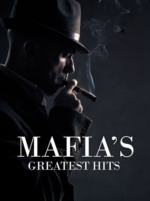 The poster features a shadowy figure in a fedora smoking a cigar against a dark, moody background. The muted colors and dramatic lighting create an ominous and mysterious atmosphere, suggesting a gritty, noir-style television show.