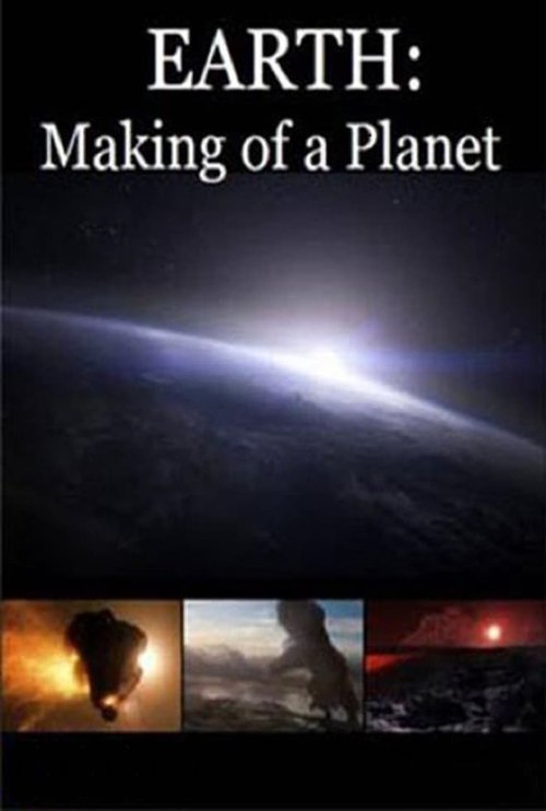 This poster depicts Earth from space, with a bright horizon and swirling clouds. Below, three smaller images show people in various settings: one with a fiery background, another with a dark, mysterious atmosphere, and a third with a red glow. The overall mood is mysterious and contemplative, inv...