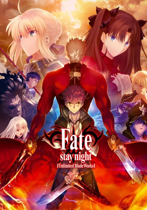 The poster features a dramatic scene with a central figure in a red cloak, surrounded by other characters in vibrant colors like red, blue, and purple. The fiery background suggests action and intensity, while the characters' expressions convey a mix of determination and mystery. The overall mood...