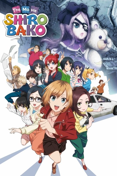 This vibrant anime poster features a dynamic scene with multiple characters in colorful outfits, exuding excitement and adventure. The background includes a snowy landscape and a car, suggesting an action-packed journey. The overall mood is energetic and lively, capturing the essence of a thrilli...