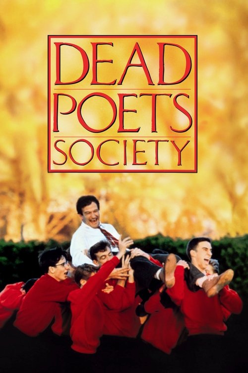 The poster features a group of students in red shirts and black pants, with one teacher in a white shirt leading them. The warm golden background suggests a sunny day, while the red shirts create a striking contrast. The mood is energetic and rebellious, capturing the essence of the film's themes...