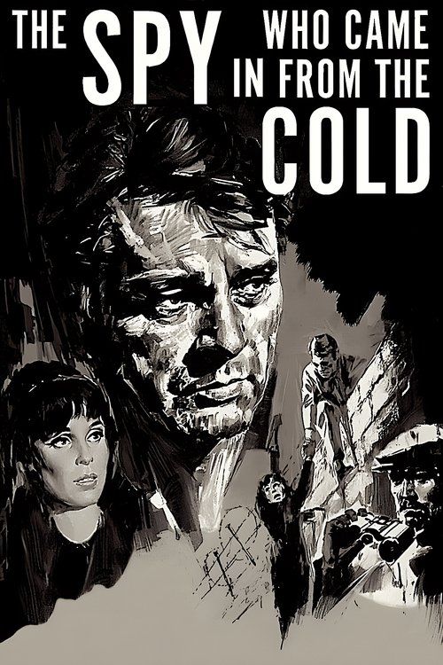 The poster features a gritty, sepia-toned image of a man's face dominating the center, with a young girl in the foreground and a soldier in the background. The stark black-and-white contrast and shadowy tones evoke a noir atmosphere, while the bold typography emphasizes the film's title.