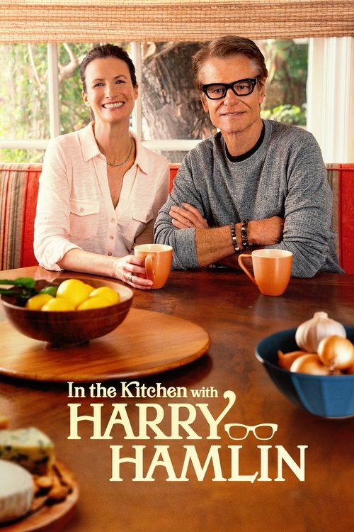 The poster features two smiling women in a cozy kitchen setting, exuding warmth and humor. The warm tones of the wooden table and the inviting atmosphere create a welcoming mood, highlighting the friendly and approachable personalities of the hosts.