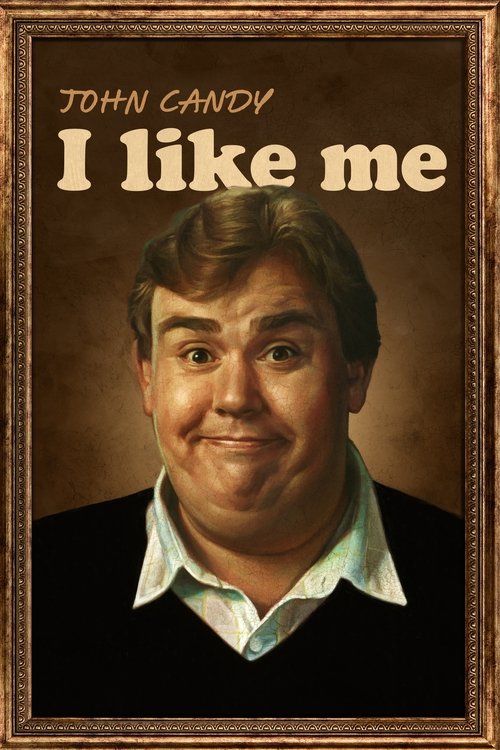 The poster features a warm, golden-brown background with the title "I Like Me" in bold, cream-colored letters. John Candy's cheerful expression and friendly demeanor dominate the composition, evoking a nostalgic and lighthearted mood. The overall aesthetic suggests a classic comedy with a touch o...