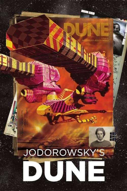 The poster features a dramatic scene of a woman in a pink dress and man in a striped shirt flying through a fiery, starry sky. The colors are vibrant, with deep reds, purples, and golds creating a sense of adventure and danger. The mood is intense and adventurous, capturing the essence of a thril...