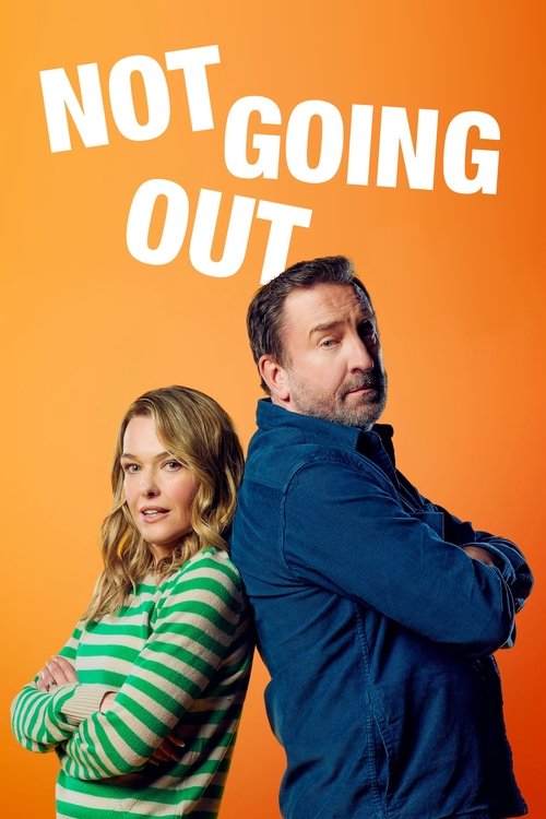 The poster features a man and woman standing back-to-back against a vibrant orange background, creating a playful yet dramatic atmosphere. Their confident poses and expressive faces suggest a comedic or satirical tone, hinting at a lighthearted narrative about everyday challenges.