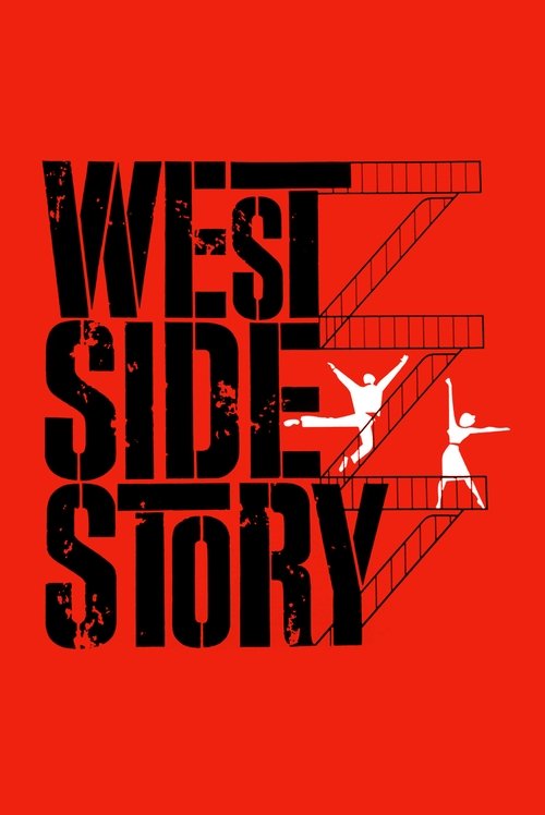 The poster features bold black text against a vibrant red background, evoking a gritty, urban atmosphere. Silhouettes of dancers in mid-motion add dynamic energy, while a stylized staircase motif hints at the story's themes of ambition and struggle. The composition captures the essence of a high-...