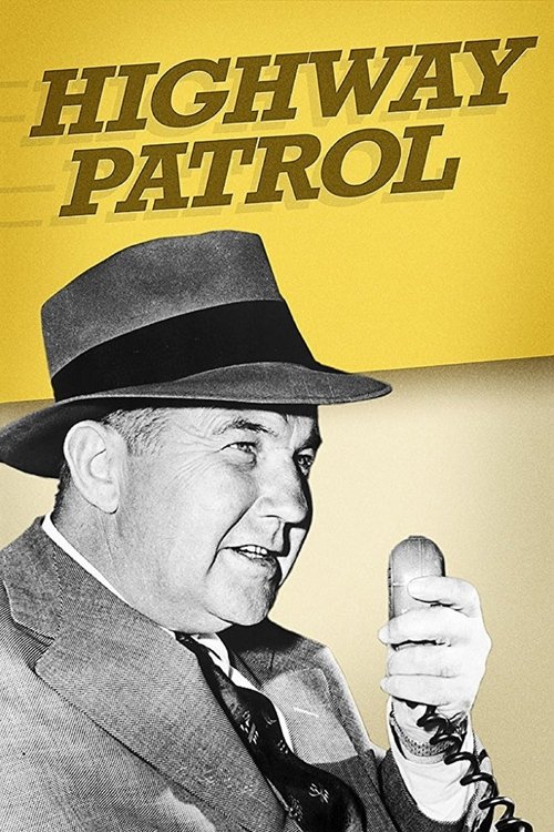 A vintage black-and-white poster features a smiling man in a fedora holding a microphone against a bright yellow background. The bold, serif typography and classic cinematic style evoke a nostalgic, comedic tone.