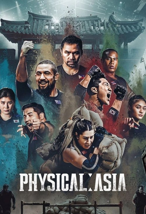 The poster features a group of diverse characters in action poses against a backdrop of traditional Asian architecture. The colors are rich and dramatic, with deep blues, warm reds, and earthy tones that evoke a sense of adventure and intensity. The mood is one of excitement and anticipation, sug...