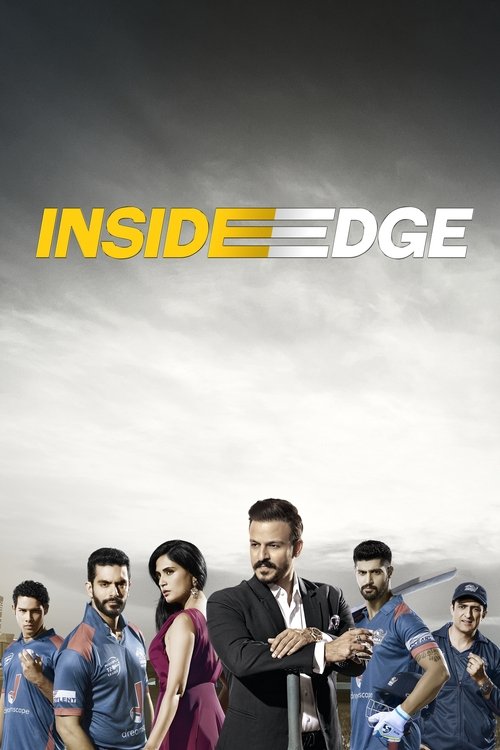 The poster features a group of men in tactical gear against a dramatic sky, with the title "Inside Edge" prominently displayed. The central figure stands confidently, while others look determined, suggesting a high-stakes action thriller. The muted tones and serious expressions convey a sense of ...