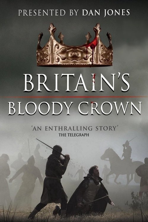 This poster features a dramatic, sepia-toned scene with soldiers in period attire, evoking a historical atmosphere. The muted colors and shadowy figures convey a sense of tension and historical drama. The crown at the top adds a regal yet ominous tone, hinting at the show's political intrigue.