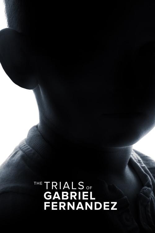 The poster features a dark silhouette of a person against a bright background, evoking mystery and suspense. The title "The Trials of Gabriel Fernandez" is prominently displayed in white text at the bottom, suggesting a serious and dramatic narrative. The overall mood is intense and foreboding, h...