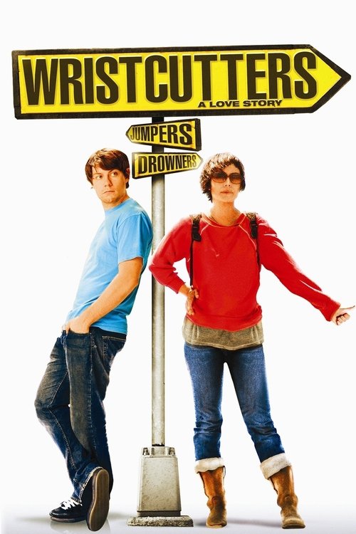 The poster features two young men leaning against a vintage street sign, exuding youthful energy and mischief. Their vibrant red and blue outfits contrast sharply with the yellow sign, creating a dynamic visual. The playful and slightly humorous mood captures the essence of the film, promising a ...
