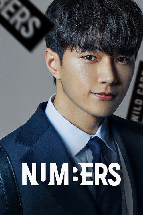 The poster features a young man in a sharp navy suit against a dark background, exuding confidence and elegance. The bold white text "NUMBERS" anchors the composition, while subtle branding elements like "ERS" hint at the show's identity. The overall mood is sophisticated and modern, capturing th...