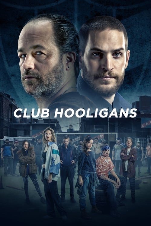 The poster features two men in the foreground with intense expressions, set against a dimly lit background of a group of people in casual streetwear. The cool blue tones and gritty urban atmosphere convey a sense of tension and camaraderie, hinting at the gritty, street-smart lifestyle of the show.