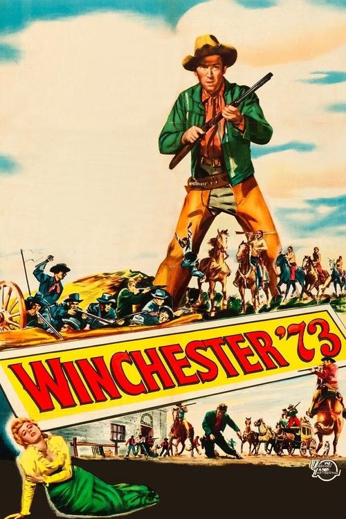This vibrant movie poster depicts a classic Western scene with a lone cowboy standing atop a hill, surrounded by a chaotic crowd of cowboys and Indians. The bright yellow and green colors evoke a sense of adventure and excitement, while the dynamic composition suggests an epic tale of freedom and...