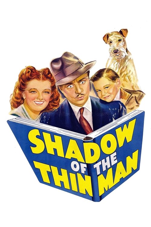 This vintage movie poster features a group of four characters—two women, a man in a hat, and a dog—engaged in a classic comedic scene. The bold yellow text against a blue background creates a striking visual contrast, evoking a nostalgic, mid-20th-century charm. The mood is lighthearted and humor...