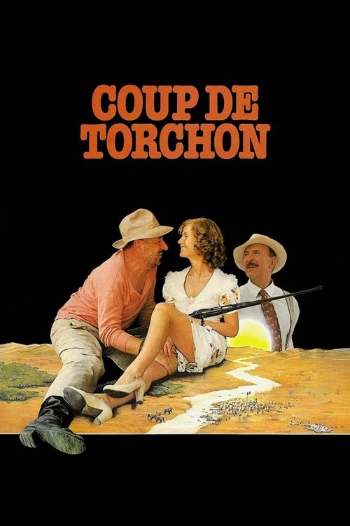 This movie poster features three people relaxing on a sandy beach, evoking a warm, nostalgic mood. The warm orange and yellow tones create a cozy atmosphere, while the cowboy hat and fishing rod suggest a classic Western theme. The image captures a sense of leisure and camaraderie among friends e...