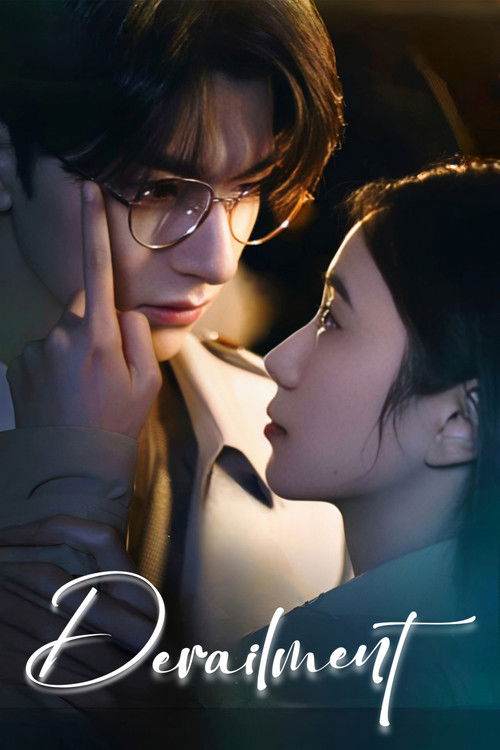 A romantic scene featuring a man in glasses and a woman in a white dress, with warm lighting and an intimate, slightly melancholic mood. The poster suggests a dramatic and emotional storyline.