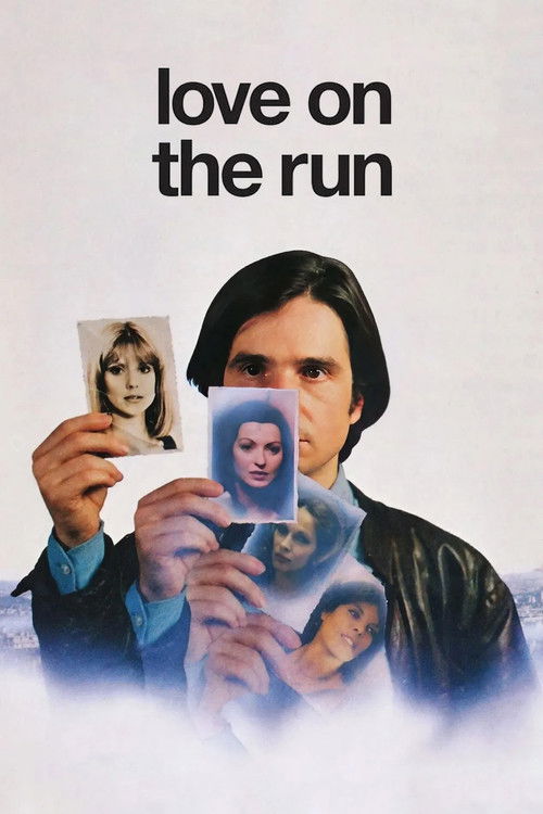 The poster features a man with dark hair holding a photograph of a woman, surrounded by translucent images of other people. The muted tones and soft lighting create a somber mood, emphasizing themes of loss and connection.