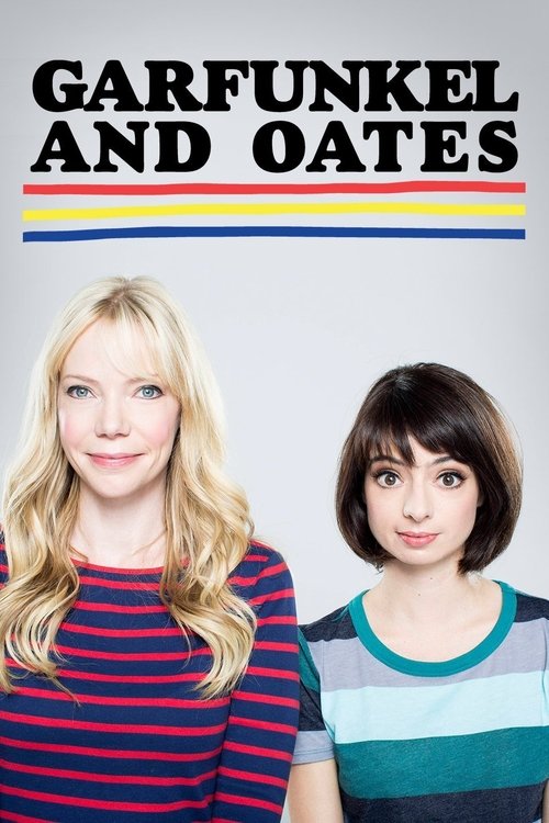 The poster features two women with a nostalgic, retro aesthetic. The blonde woman wears a red and blue striped shirt, while the brunette woman dons a teal and white striped top. The background is simple with bold typography, evoking a mid-20th-century vibe. The mood is warm and inviting, capturin...