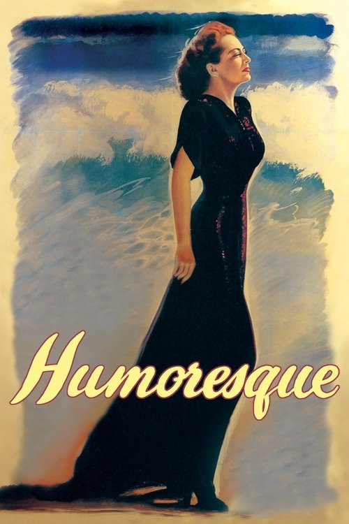 A glamorous woman in a black dress stands against a dreamy blue sky, exuding elegance and mystery. The poster's warm, vintage colors evoke a sense of nostalgia and intrigue, hinting at a romantic comedy with a twist.