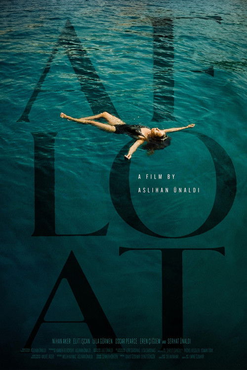 The poster features a woman swimming gracefully in turquoise water, with the title "AFL" prominently displayed in large, semi-transparent letters. The serene, natural setting evokes a sense of freedom and tranquility.