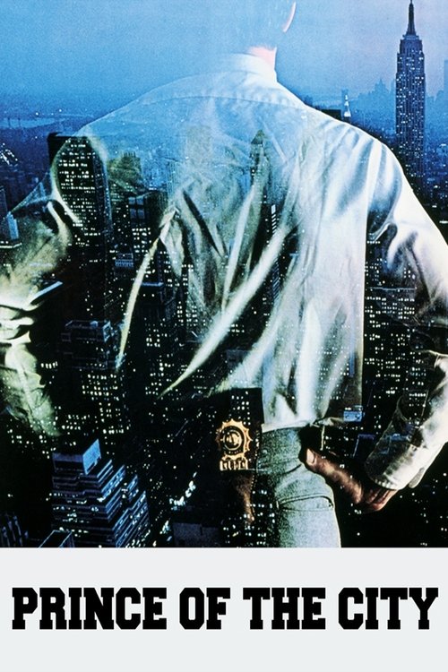 The poster features a shadowy figure in a white suit against a dark, moody cityscape with towering skyscrapers. The muted blues and greys evoke a sense of mystery and urban tension. The bold text at the bottom emphasizes the film's gritty, noir aesthetic.