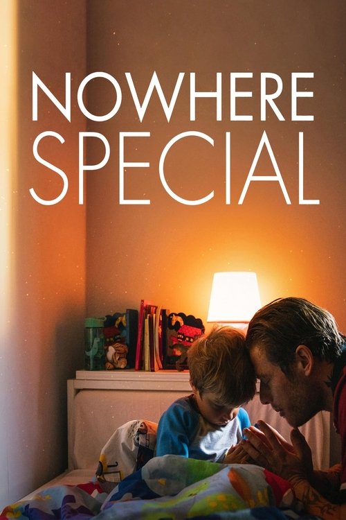 The poster features a tender moment between a man and a child, bathed in warm, golden light from a bedside lamp. The soft glow creates an intimate, nostalgic atmosphere, emphasizing the emotional connection between the two.