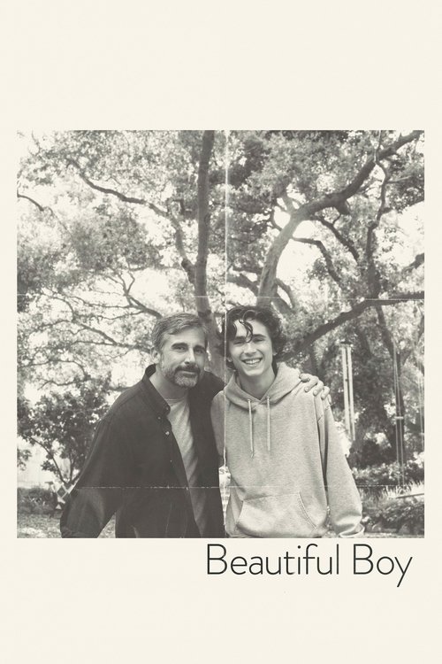The black-and-white poster features two men in a serene outdoor setting, surrounded by trees. The mood is nostalgic and reflective, evoking a sense of quiet companionship.