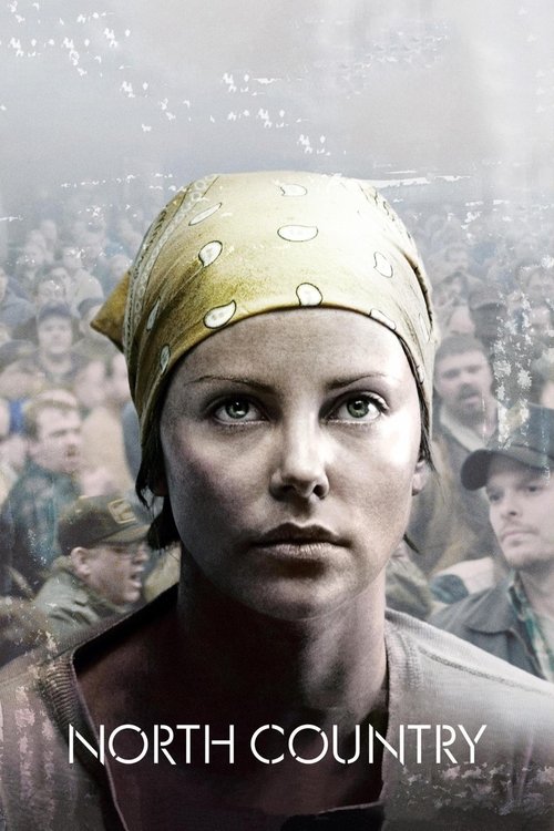 The poster features a woman in a yellow bandana, surrounded by a crowd of men in military uniforms. The muted tones and somber expressions convey a serious, historical atmosphere.