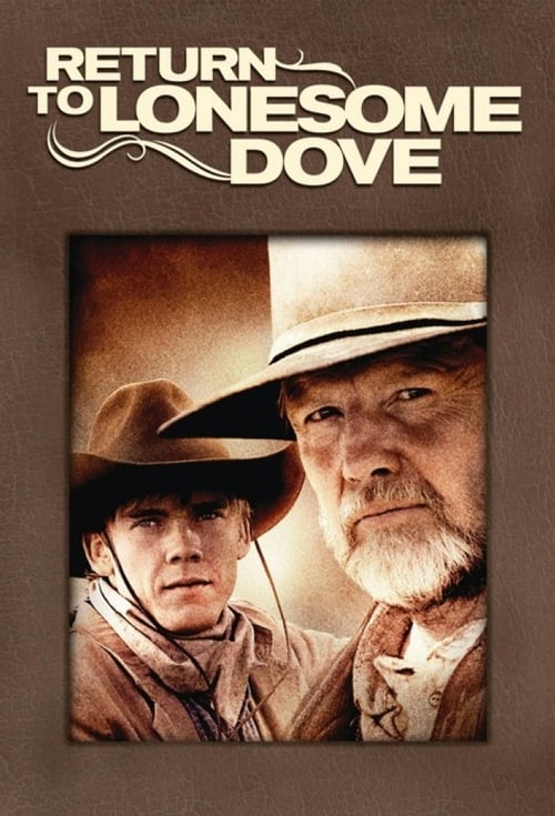 The poster features two men in cowboy hats against a warm, sepia-toned background, evoking a rugged, historical atmosphere. The muted earth tones and shadowed tones create a moody, nostalgic mood that hints at the show's dramatic storytelling.