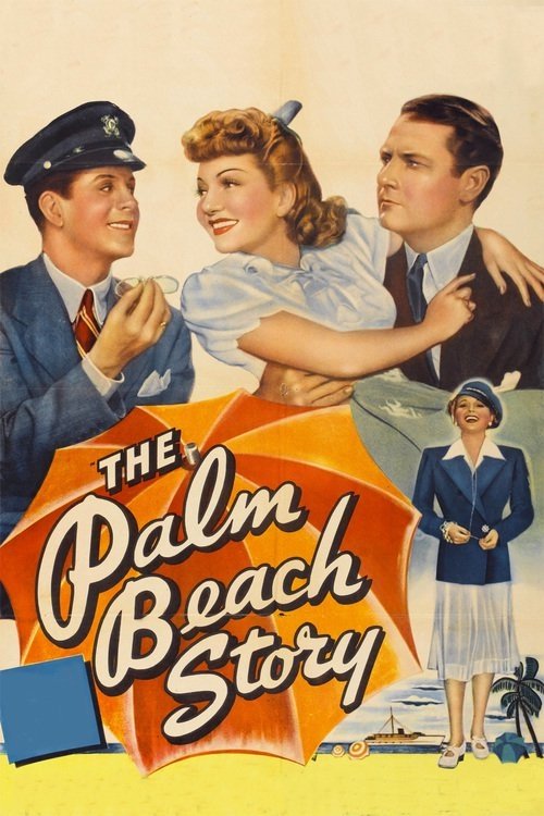 This vintage movie poster features a glamorous couple embracing on a beach, with a police officer in uniform and a woman in a sailor's uniform in the background. The warm colors and playful typography convey a nostalgic, romantic atmosphere, suggesting a classic Hollywood film from the 1930s.