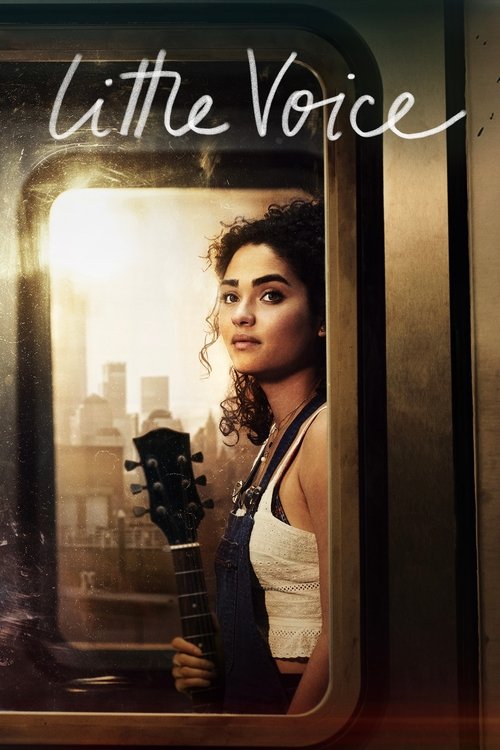 The poster features a young woman with dark hair, holding an acoustic guitar, gazing thoughtfully through a window. The warm, golden light from the window casts a nostalgic mood, while the soft, muted tones of the image evoke a sense of quiet introspection and musical storytelling.