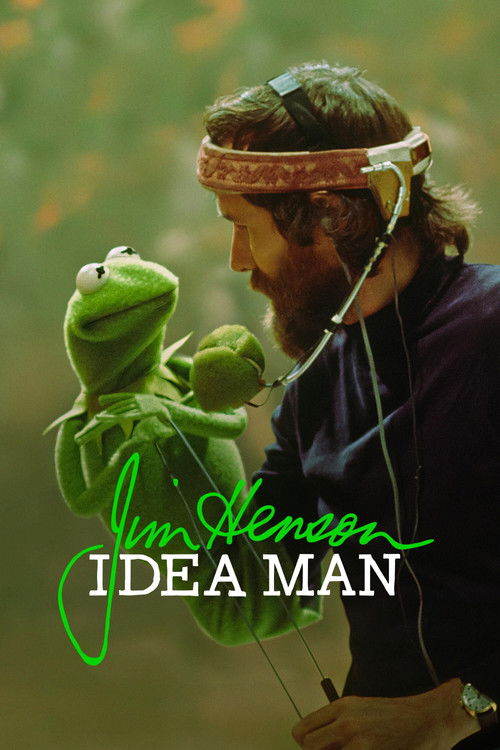 The poster features Jim Henson and Kermit the Frog in a warm, nostalgic scene. The green and brown tones evoke a sense of wonder and childhood, while the soft lighting enhances the dreamlike atmosphere. This image captures the essence of Jim Henson’s imaginative storytelling.