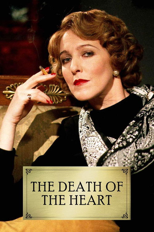 The poster features a glamorous woman with dark hair and striking red lipstick, exuding elegance and mystery. Her hand is raised near her face, suggesting a moment of contemplation or dramatic action. The muted background contrasts with her vibrant attire, creating a visually striking composition...