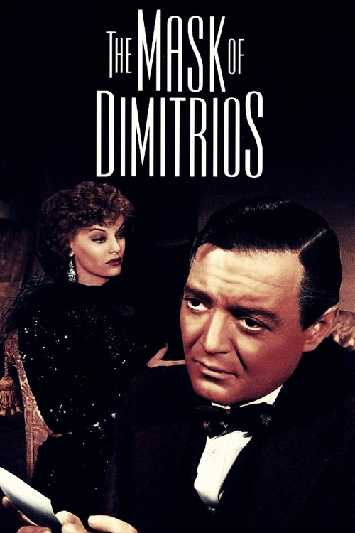 The poster features a dramatic scene with a man in a tuxedo holding a pen, while a woman in an elegant black dress gazes at him with a serious expression. The dark background and bold white text create a mysterious and suspenseful atmosphere, hinting at intrigue and drama.