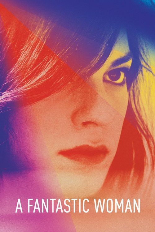 The poster features a close-up of a woman with intense, expressive eyes and vibrant, swirling colors that blend red, blue, and yellow. Her face is partially obscured by a dark, mysterious shadow, creating a sense of mystery and intrigue. The bold text at the bottom emphasizes the film's title, su...
