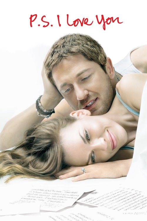 The poster features a tender, romantic scene with a man and woman lying close together, their expressions radiating happiness and affection. The warm, soft lighting enhances the intimate mood, while the red text at the top adds a touch of romance and warmth.