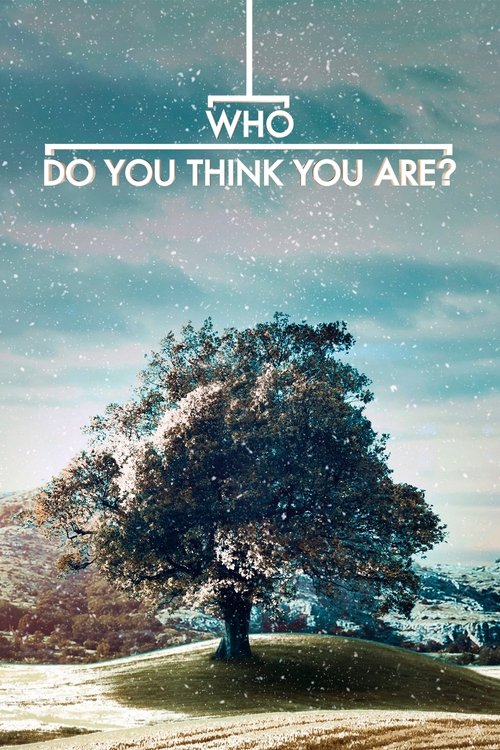 The poster features a serene, snowy landscape with a solitary tree standing alone under a soft, ethereal sky. The text "WHO DO YOU THINK YOU ARE?" is prominently displayed in white against the muted tones, evoking introspection and mystery. The overall mood is contemplative and slightly melanchol...