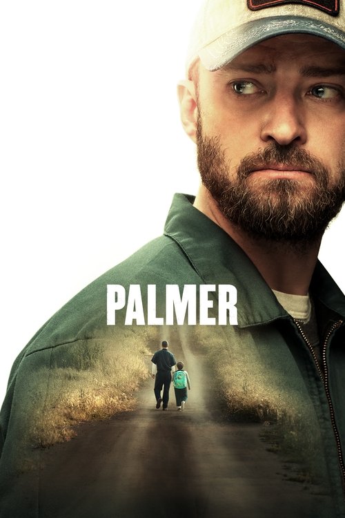 The poster features a rugged man with a beard and cap, looking intently forward. Behind him, two figures walk down a dusty road, suggesting a journey or adventure. The muted earth tones and sepia filter evoke a sense of nostalgia and mystery, capturing the film's blend of gritty realism and emoti...