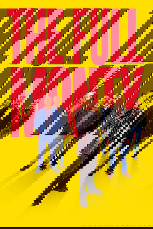 The vibrant yellow background features six men in casual attire, exuding a relaxed yet rebellious vibe. Bold red text dominates the poster, emphasizing the movie's title. The mood is energetic and humorous, capturing the essence of the film's comedic and adventurous spirit.